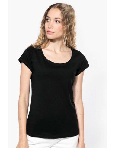 K-KA384-T-shirt col bateau manches courtes femme Kariban